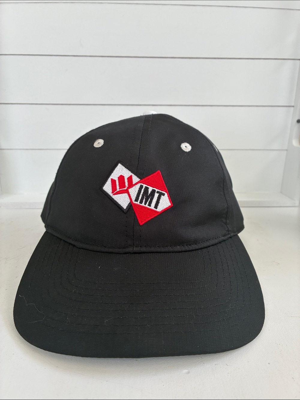 MT Black Kids Hat with Red and White Logo